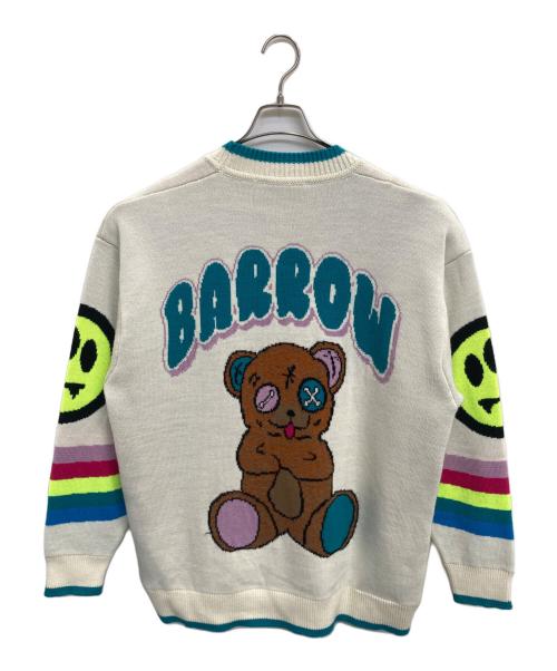 BARROW（バロー）BARROW (バロー) ウールカーディガン ホワイト サイズ:Lの古着・服飾アイテム