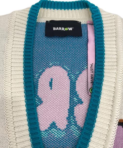 BARROW（バロー）BARROW (バロー) ウールカーディガン ホワイト サイズ:Lの古着・服飾アイテム