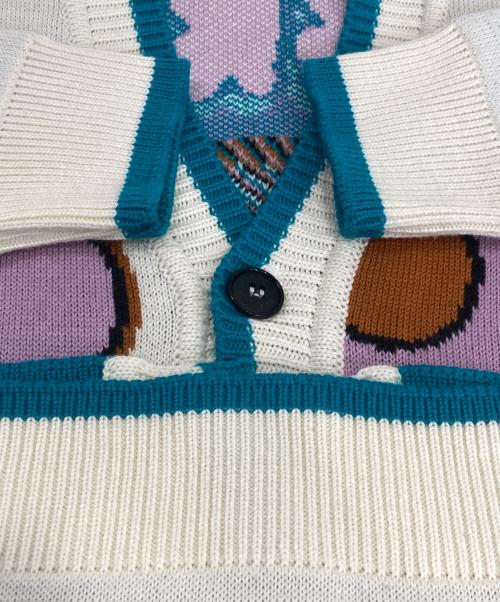 BARROW（バロー）BARROW (バロー) ウールカーディガン ホワイト サイズ:Lの古着・服飾アイテム