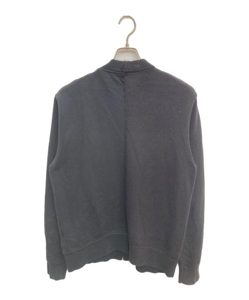 DIESEL（ディーゼル）DIESEL (ディーゼル) ニット切替ジャケット ブラック サイズ:Lの古着・服飾アイテム