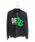 DIESEL（ディーゼル）の古着「ニット切替ジャケット」｜ブラック