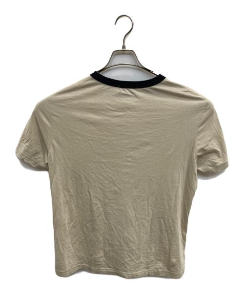 BABYLONE（バビロン）BABYLONE (バビロン) CAMILLEバイカラーTシャツ ベージュ サイズ:F 未使用品の古着・服飾アイテム