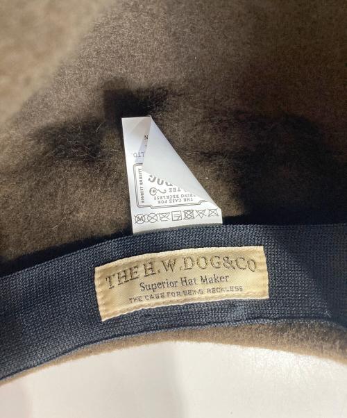 THE H.W.DOG&CO.（エイチダブリュードッグアンドコー）THE H.W.DOG&CO. (エイチダブリュードッグアンドコー) ベレー帽 カーキ サイズ:ONE SIZEの古着・服飾アイテム