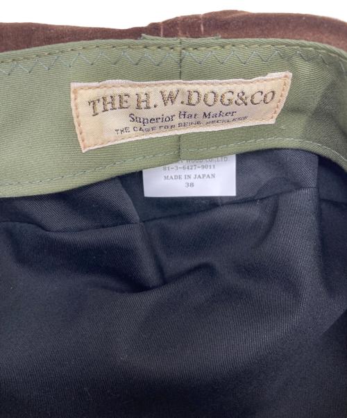 THE H.W.DOG&CO.（エイチダブリュードッグアンドコー）THE H.W.DOG&CO. (エイチダブリュードッグアンドコー) ベレー帽 ブラウン サイズ:38の古着・服飾アイテム