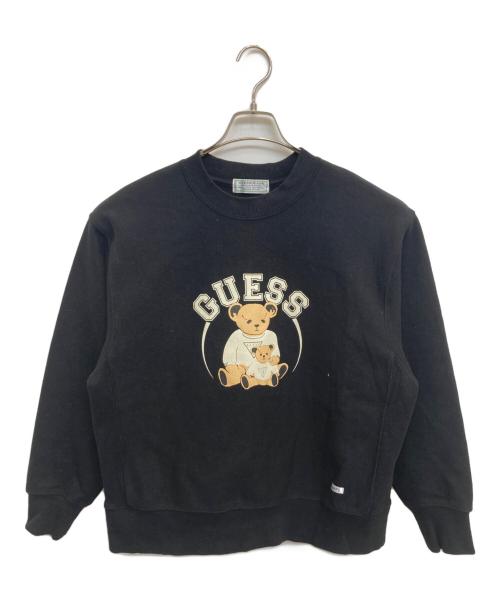GUESS JEANS（ゲス ジーンズ）GUESS JEANS (ゲス ジーンズ) プリントスウェット ブラック サイズ:Sの古着・服飾アイテム