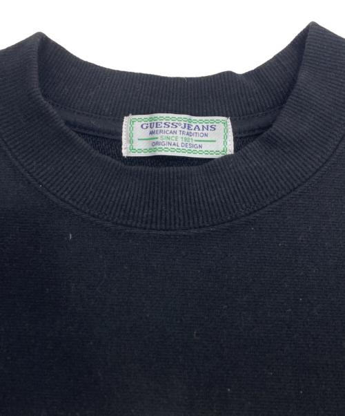 GUESS JEANS（ゲス ジーンズ）GUESS JEANS (ゲス ジーンズ) プリントスウェット ブラック サイズ:Sの古着・服飾アイテム