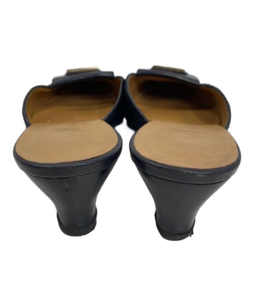 GUCCI（グッチ）GUCCI (グッチ) ハラコミュール ブラック サイズ:361/2の古着・服飾アイテム