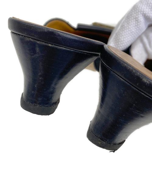 GUCCI（グッチ）GUCCI (グッチ) ハラコミュール ブラック サイズ:361/2の古着・服飾アイテム