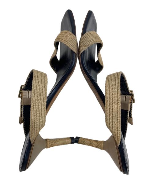 GUCCI（グッチ）GUCCI (グッチ) ヒールサンダル ブラック サイズ:391/2の古着・服飾アイテム