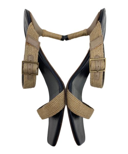 GUCCI（グッチ）GUCCI (グッチ) ヒールサンダル ブラック サイズ:391/2の古着・服飾アイテム