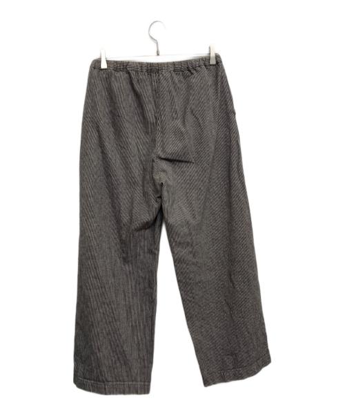 prit（プリット）prit (プリット) リネン混ストライプパンツ グレー サイズ:表記無しの古着・服飾アイテム