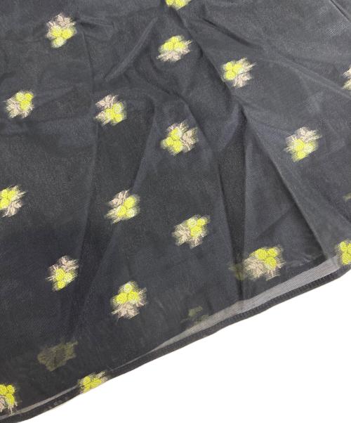 CELFORD（セルフォード）CELFORD (セルフォード) フラワージャガード裾フレアワンピース ブラック サイズ:38の古着・服飾アイテム