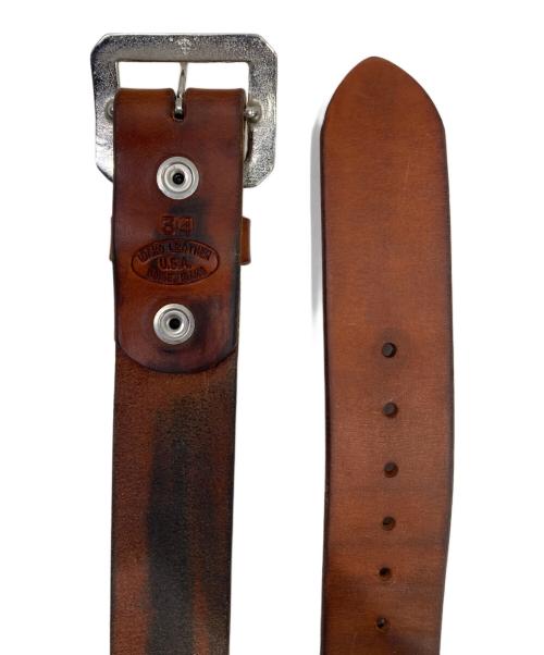 IDAHO LEATHER（アイダホレザー）IDAHO LEATHER (アイダホレザー) レザーベルト ブラウンの古着・服飾アイテム