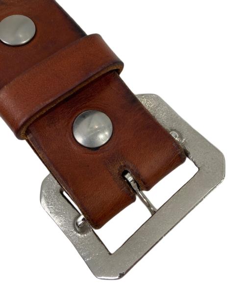 IDAHO LEATHER（アイダホレザー）IDAHO LEATHER (アイダホレザー) レザーベルト ブラウンの古着・服飾アイテム