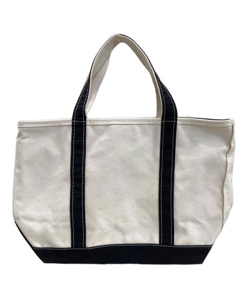 L.L.Bean（エルエルビーン）L.L.Bean (エルエルビーン) トートバッグ アイボリー×ブラックの古着・服飾アイテム