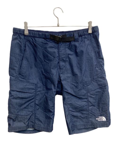 THE NORTH FACE（ザ ノース フェイス）THE NORTH FACE (ザ ノース フェイス) ナイロンデニムショートパンツ ネイビー サイズ:XLの古着・服飾アイテム