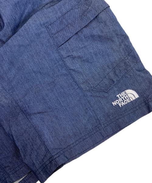 THE NORTH FACE（ザ ノース フェイス）THE NORTH FACE (ザ ノース フェイス) ナイロンデニムショートパンツ ネイビー サイズ:XLの古着・服飾アイテム