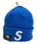 New Era (ニューエラ) SUPREME (シュプリーム) S Logo Beanie ブルー：7000円