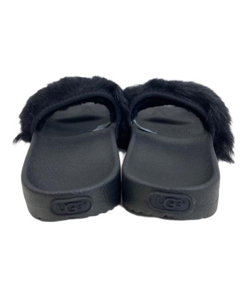 UGG（アグ）UGG (アグ) ファーサンダル ブラック サイズ:24㎝の古着・服飾アイテム