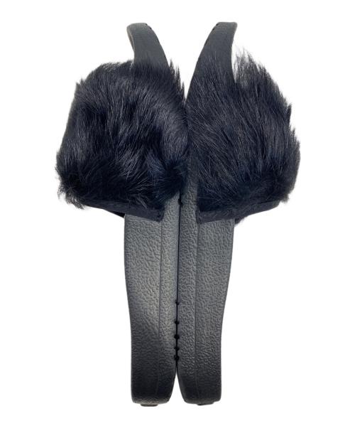 UGG（アグ）UGG (アグ) ファーサンダル ブラック サイズ:24㎝の古着・服飾アイテム