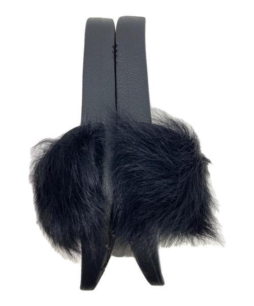 UGG（アグ）UGG (アグ) ファーサンダル ブラック サイズ:24㎝の古着・服飾アイテム