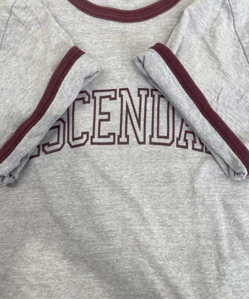 DESCENDANT（ディセンダント）DESCENDANT (ディセンダント) リンガーTシャツ パープル サイズ:3の古着・服飾アイテム