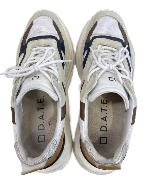 D.A.T.E.（デイト）D.A.T.E. (デイト) FUGA ホワイト×ブラウン サイズ:28の古着・服飾アイテム