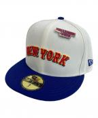 New Eraニューエラ）の古着「キャップ」｜ホワイト×ブルー