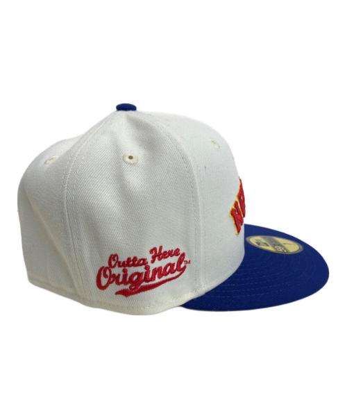 New Era（ニューエラ）New Era (ニューエラ) キャップ ホワイト×ブルー サイズ:7の古着・服飾アイテム