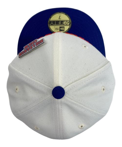 New Era（ニューエラ）New Era (ニューエラ) キャップ ホワイト×ブルー サイズ:7の古着・服飾アイテム