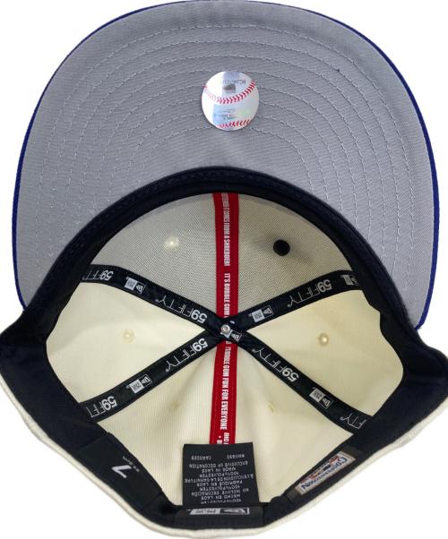 New Era（ニューエラ）New Era (ニューエラ) キャップ ホワイト×ブルー サイズ:7の古着・服飾アイテム