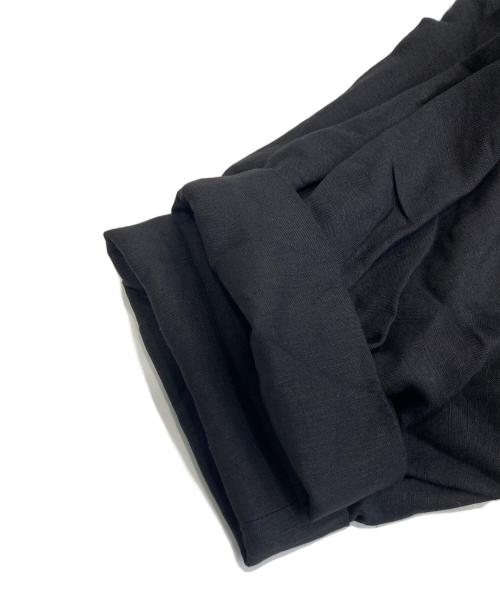 Adam et Rope（アダム エ ロペ）Adam et Rope (アダム エ ロペ) リネンボリュームスリーブワンピース ブラック サイズ:Fの古着・服飾アイテム