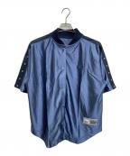 NIKEナイキ）の古着「半袖スタジャン」｜ネイビー