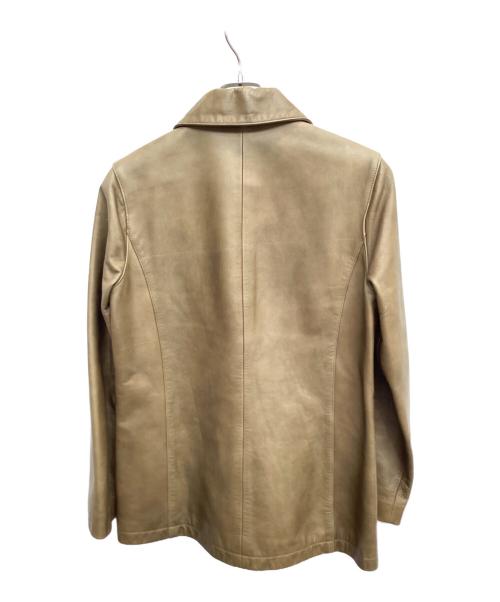 A.P.C.（アーペーセー）A.P.C. (アーペーセー) レザージャケット カーキ サイズ:Sの古着・服飾アイテム