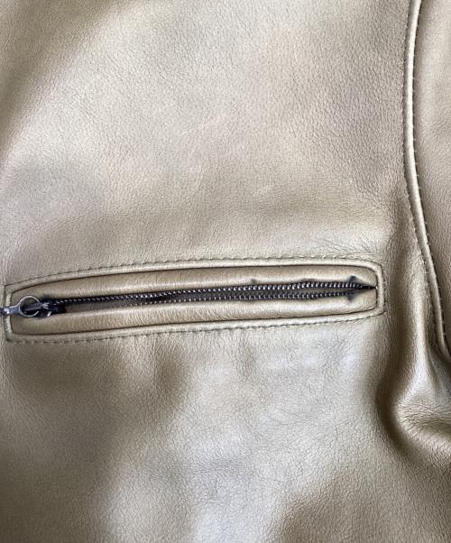 A.P.C.（アーペーセー）A.P.C. (アーペーセー) レザージャケット カーキ サイズ:Sの古着・服飾アイテム