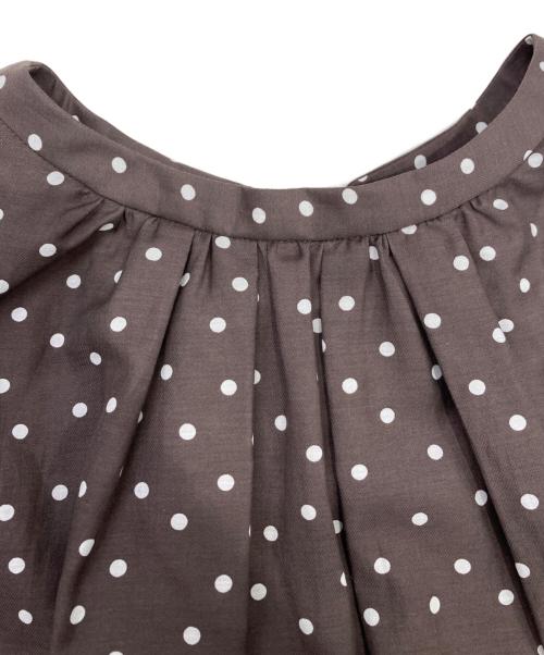 BALLSEY（ボールジィ）BALLSEY (ボールジィ) 半袖ブラウス ブラウン サイズ:36 未使用品の古着・服飾アイテム