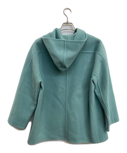 BALLSEY（ボールジィ）BALLSEY (ボールジィ) プレミアムウールリバー フーデッドショートコート ブルー サイズ:36の古着・服飾アイテム