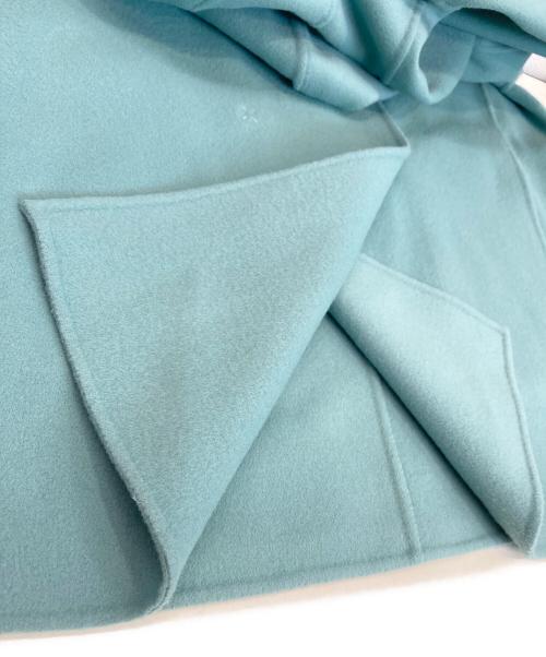 BALLSEY（ボールジィ）BALLSEY (ボールジィ) プレミアムウールリバー フーデッドショートコート ブルー サイズ:36の古着・服飾アイテム