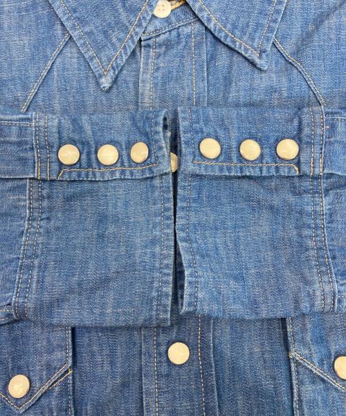 A vontade（アボンタージ）A vontade (アボンタージ) Lax Western Shirts インディゴ サイズ:Mの古着・服飾アイテム