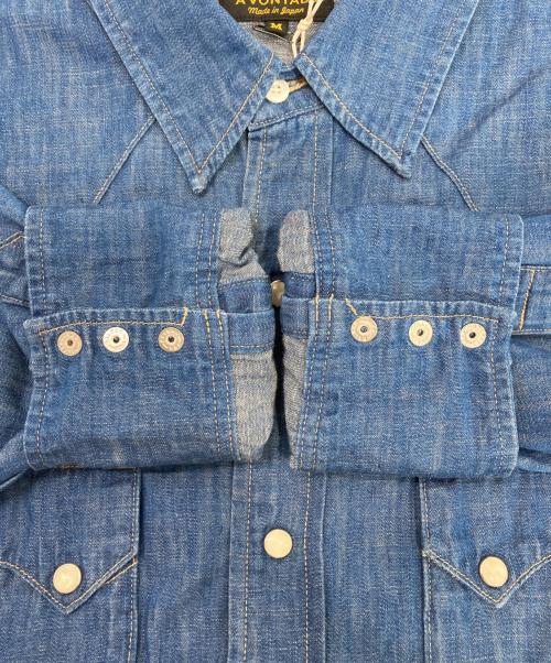 A vontade（アボンタージ）A vontade (アボンタージ) Lax Western Shirts インディゴ サイズ:Mの古着・服飾アイテム