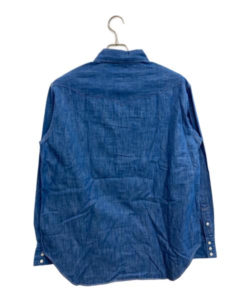 A vontade（アボンタージ）A vontade (アボンタージ) Lax Western Shirts インディゴ サイズ:Mの古着・服飾アイテム