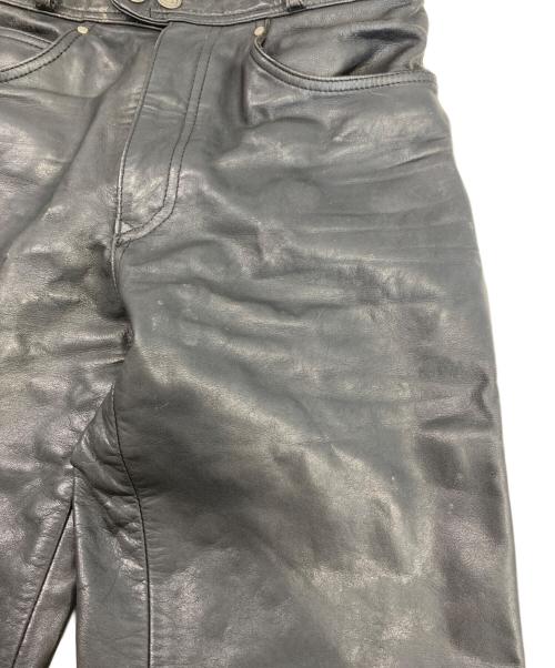 HARLEY-DAVIDSON（ハーレーダビッドソン）HARLEY-DAVIDSON (ハーレーダビッドソン) レザーパンツ ブラック サイズ:81㎝(W32)の古着・服飾アイテム