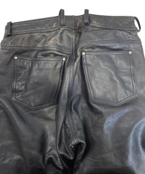 HARLEY-DAVIDSON（ハーレーダビッドソン）HARLEY-DAVIDSON (ハーレーダビッドソン) レザーパンツ ブラック サイズ:81㎝(W32)の古着・服飾アイテム
