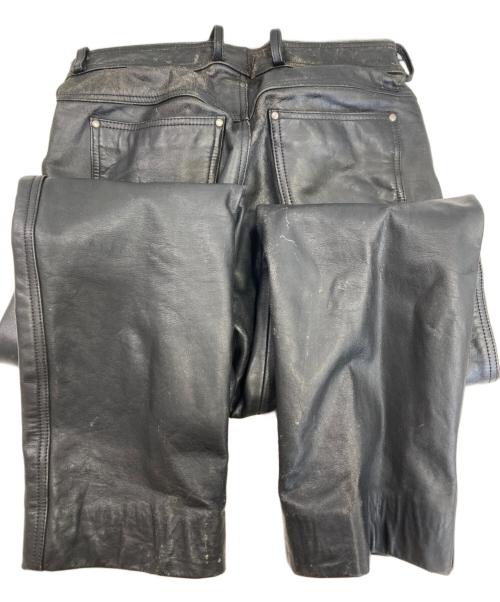 HARLEY-DAVIDSON（ハーレーダビッドソン）HARLEY-DAVIDSON (ハーレーダビッドソン) レザーパンツ ブラック サイズ:81㎝(W32)の古着・服飾アイテム