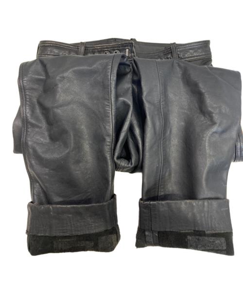 HARLEY-DAVIDSON（ハーレーダビッドソン）HARLEY-DAVIDSON (ハーレーダビッドソン) レザーパンツ ブラック サイズ:81㎝(W32)の古着・服飾アイテム