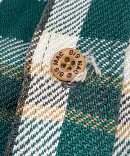 big mac（ビッグマック）BIG MAC (ビッグマック) ネルシャツ グリーン サイズ:Mの古着・服飾アイテム