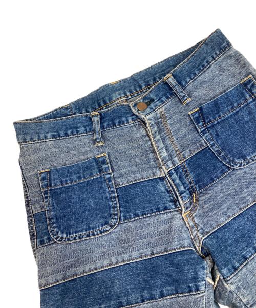 Hysteric Glamour（ヒステリックグラマー）Hysteric Glamour (ヒステリックグラマー) ウミヘビ/ツギハギデニムパンツ インディゴ サイズ:Lの古着・服飾アイテム