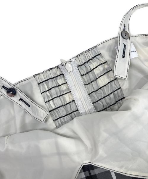 ELIN（エリン）ELIN (エリン) reen label relaxing チェックキャミソールワンピース ホワイト×ブラック サイズ:サイズ表記無しの古着・服飾アイテム