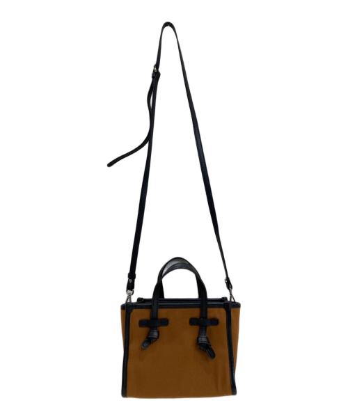 GIANNI CHIARINI（ジャンニ キアリーニ）GIANNI CHIARINI (ジャンニ キアリーニ) 2WAYバッグ ブラウンの古着・服飾アイテム