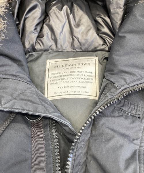 西川（ニシカワ）西川 (ニシカワ) nano・universe (ナノ・ユニバース) ダウンジャケット ブラック サイズ:Sの古着・服飾アイテム